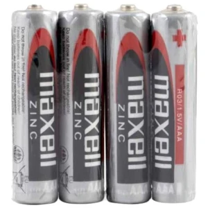 MAXELL - PILHA SALINA MANGANESO AAA R03 RETRÃTIL*4